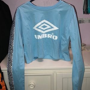 Umbro light blue large crop too